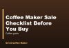 Coffee Maker Sale Checklist Before You Buy